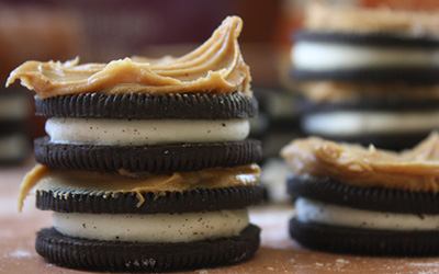 Peanut Butter on Oreos