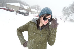 Woman in the Snow