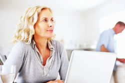 Female on Laptop