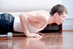 Male Doing Push-Ups