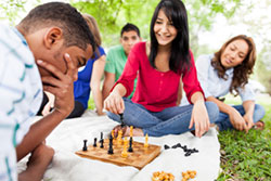 Students Playing Chess