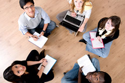 Students Studying Together