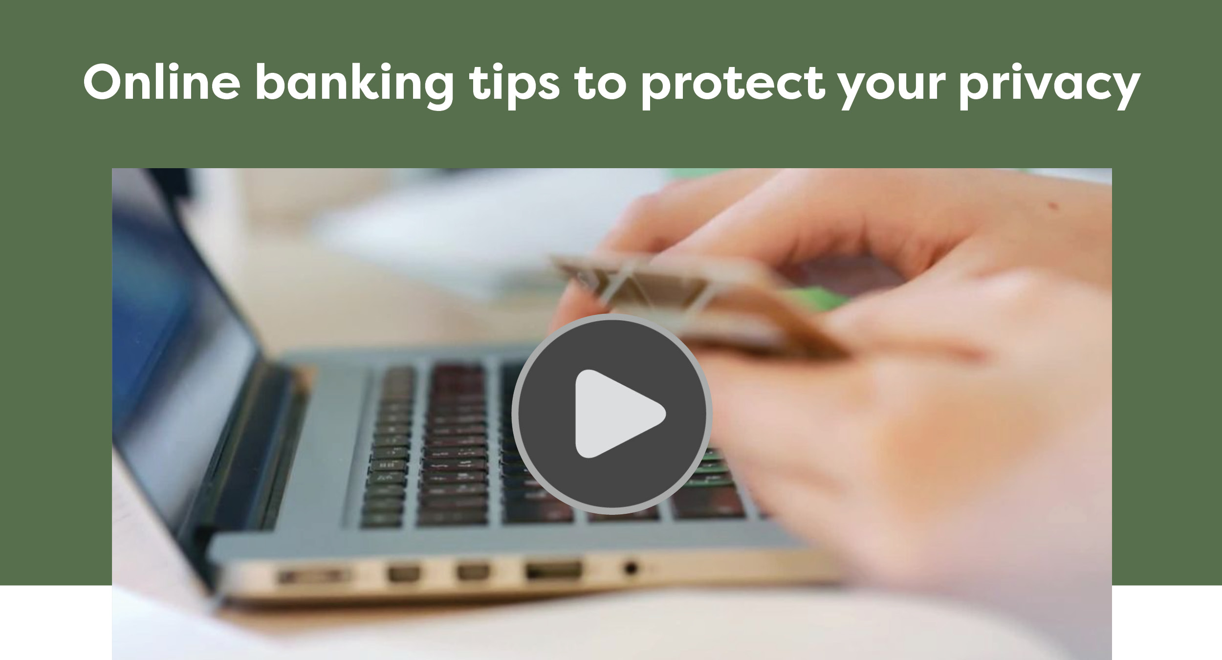 Online banking tips to protect your privacy