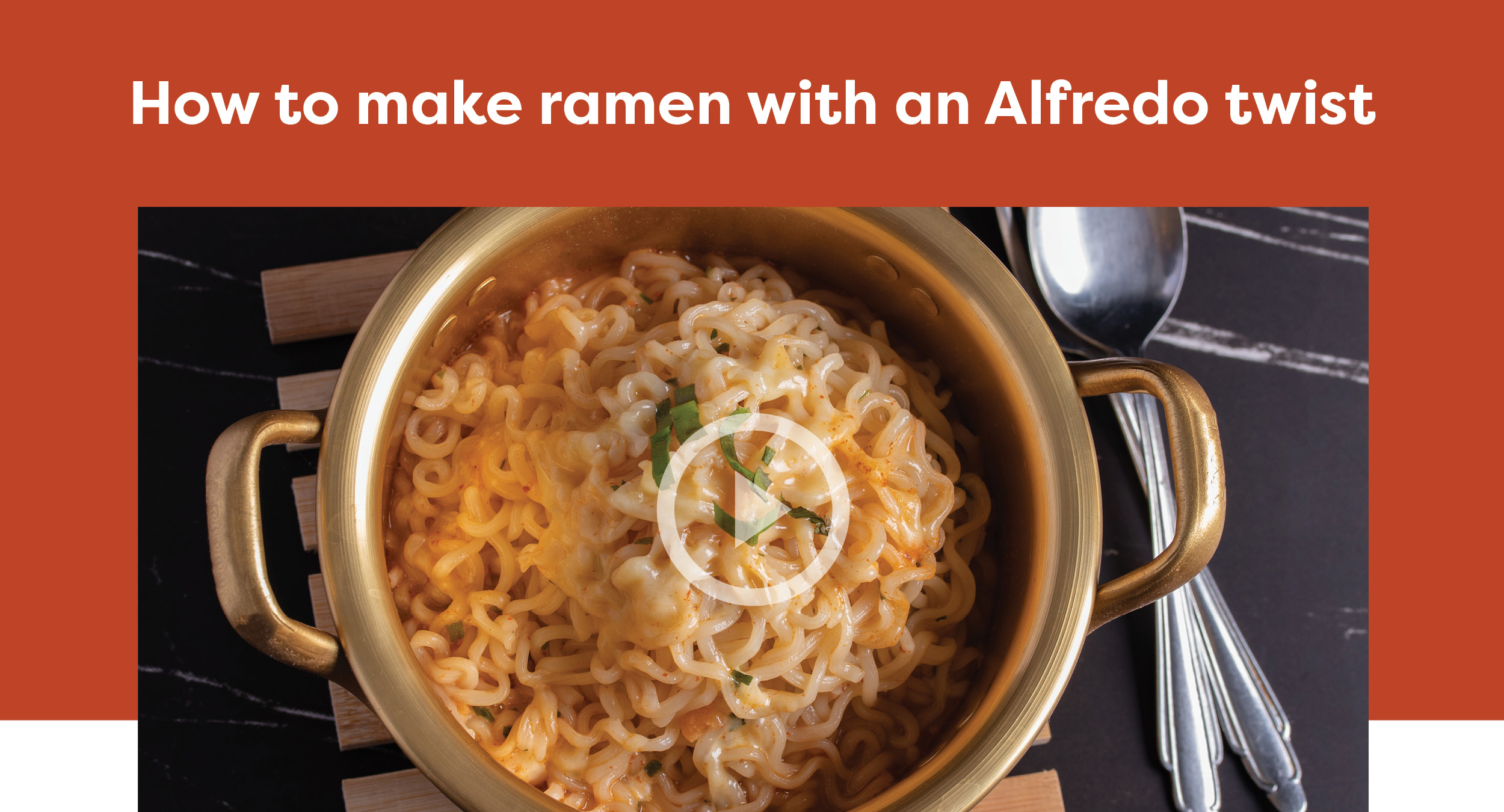 How to make ramen with an Alfredo twist
