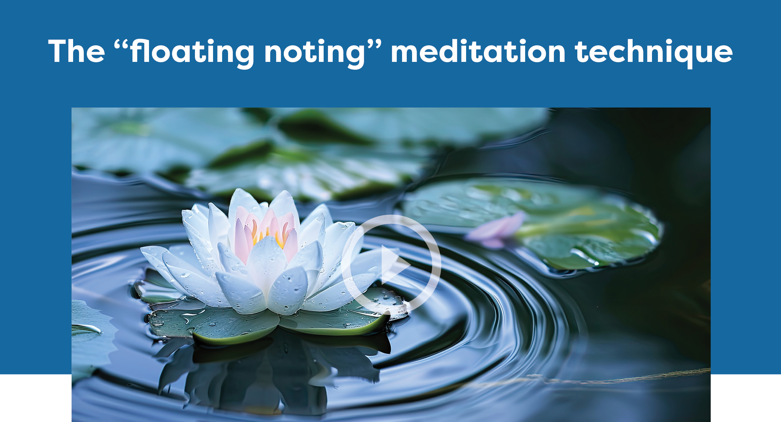 The "floating noting" meditation technique