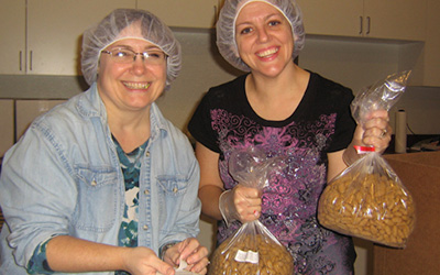 Two Woman At Food Bank