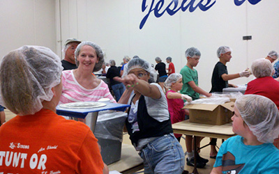 Volunteers At Church