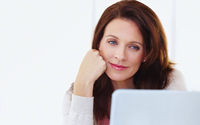 Woman On Computer