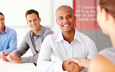 Confident Person During Job Interview