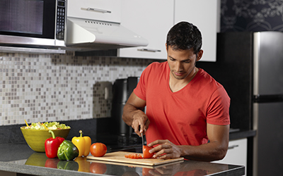 Student With Vegetables