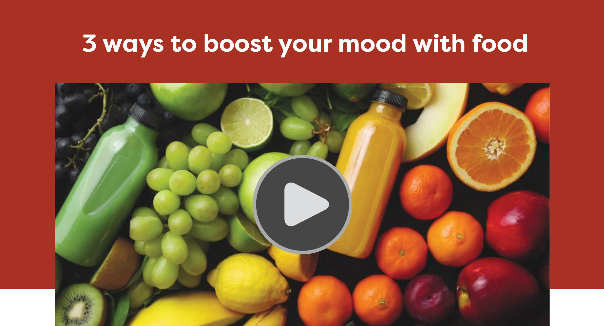 3 ways to boost your mood with food