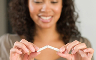 Student Breaking Cigarette