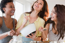 Female Friends Cooking