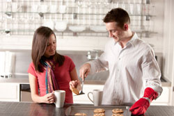 Couple Baking Cookies