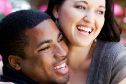 Interracial Couple Simling