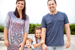 Happy Family Holding Hands