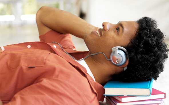 Student Relaxing