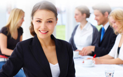Professional Woman in a Meeting