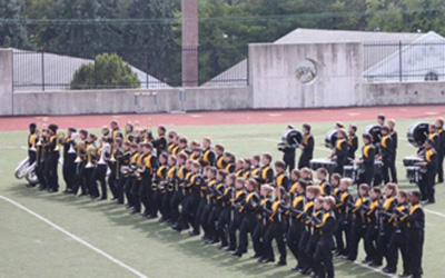 Marching Band on a Field