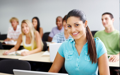 Female Student in the Classroom