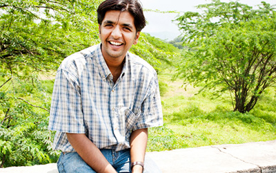 Happy Young Male Student